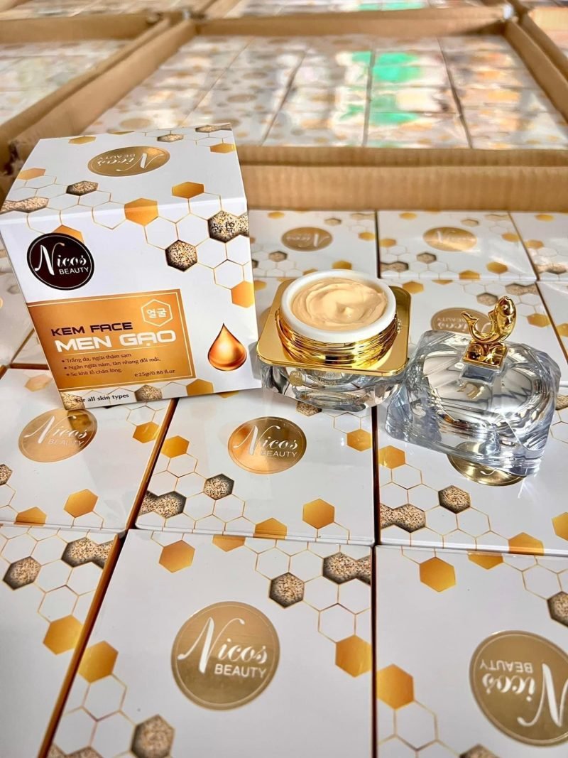 Kem Face Cấy trắng men gạo Nicos 25gr - Kem Face men gạo Nicos- Hàng chính hãng - Hình ảnh 5