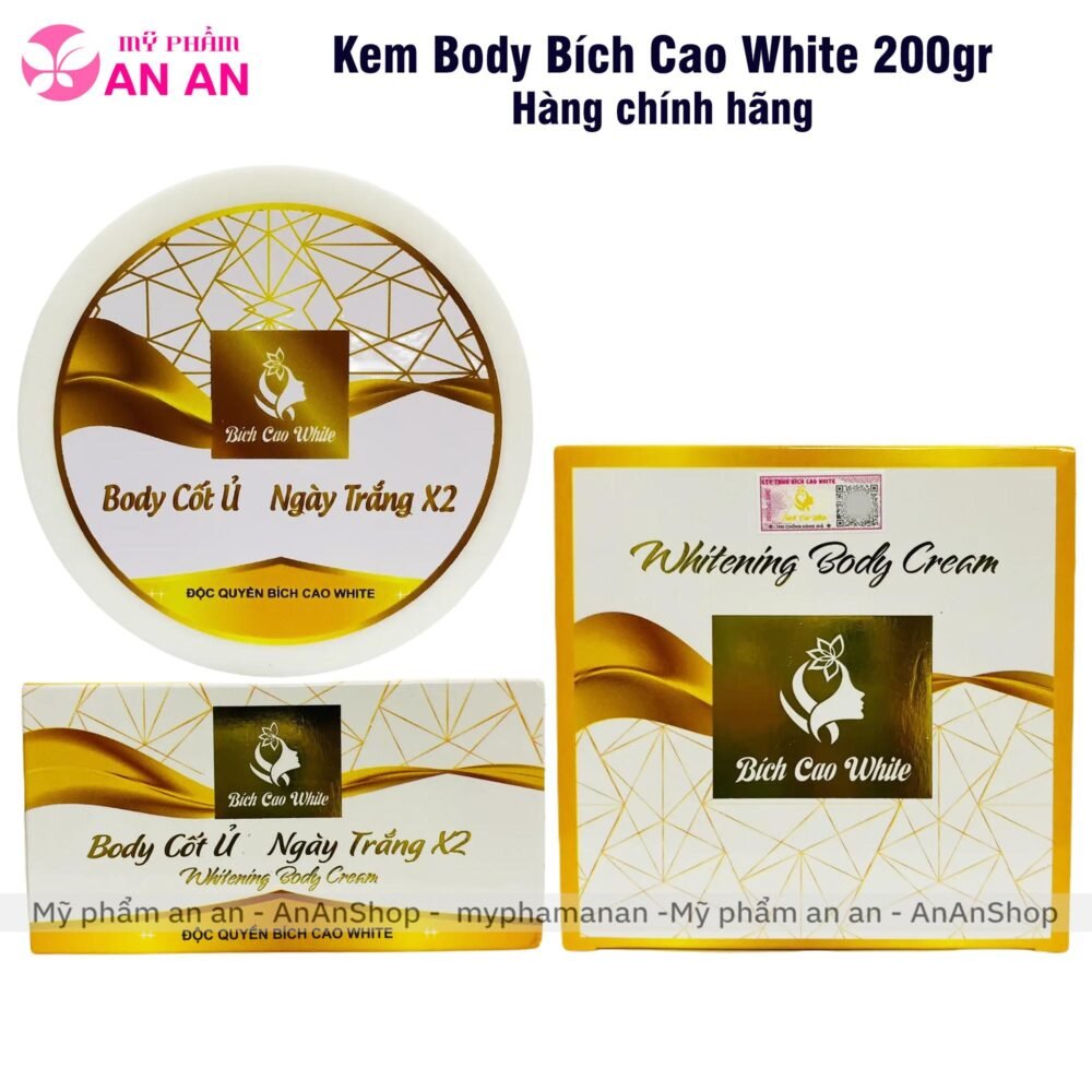 Kem Body Bích Cao White 200gr, Mẫu mới 2024-5