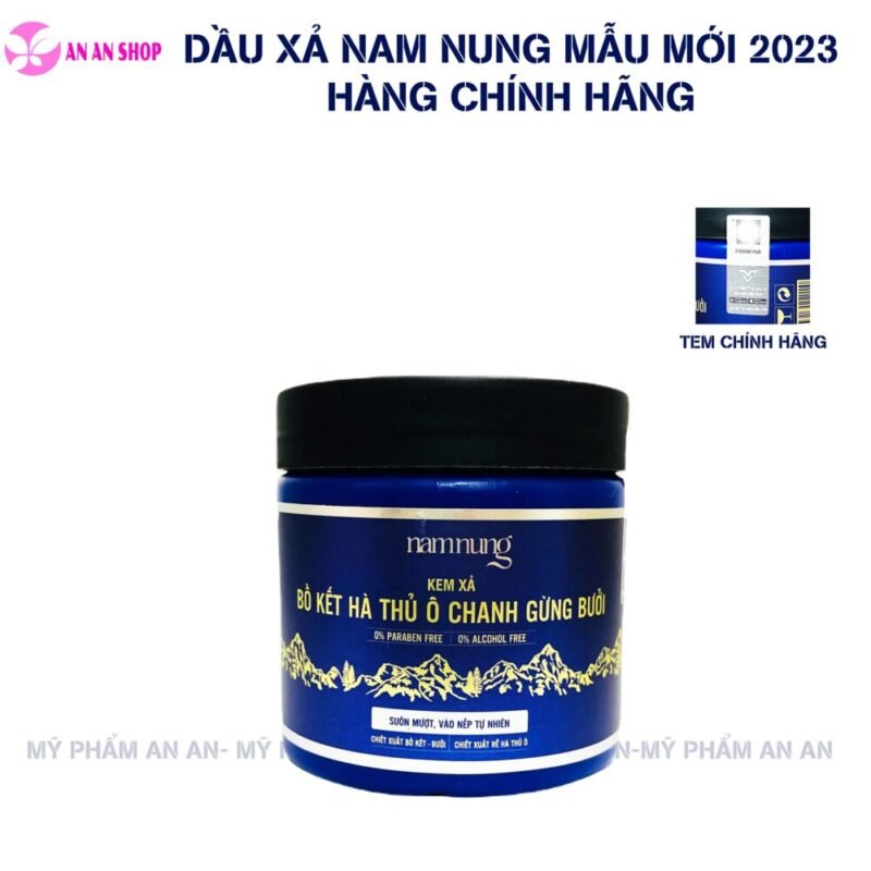 Dầu gội thảo dược NamNung Bồ kết, Hà thủ ô, Chanh, Gừng