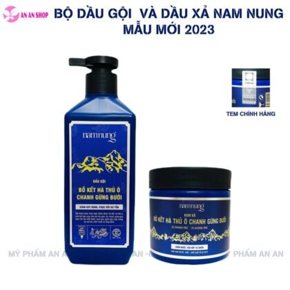 Dầu gội thảo dược NamNung Bồ kết, Hà thủ ô, Chanh, Gừng