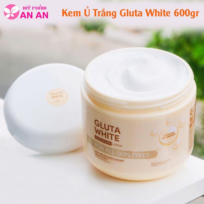 Công dụng : Kem dưỡng chăm sóc da body, giúp cải thiện màu da Xuất xứ: Thái Lan Trọng lượng : 600gr Quy cách đóng gói : 1 hộp Hươngs dẫn sử dụng Ngày dùng 1 lần , sáng hoặc tối . Khách tránh nắng chiếu trực tiếp khi dùng buổi sáng nhé Có thể kết hợp dùng chung với các loại mỹ phẩm khác như : kem dưỡng khác, xà phòng, sữa tắm Khách vui lòng đọc kỹ HDSD in trên bao bì sản phẩm trước khi dùng hoặc liên hệ shop để được tư vấn cụ thể ạ Cảm ơn Quý khách Sản phẩm không phải là thuốc và không có tác dụng thay thế thuốc chữa bệnh #kemủtrắng #kemủtrắngglutawhite #kemtháilan #glutawhite #gluta-white #kem-gluta-white #kem-trắng-gluta-white