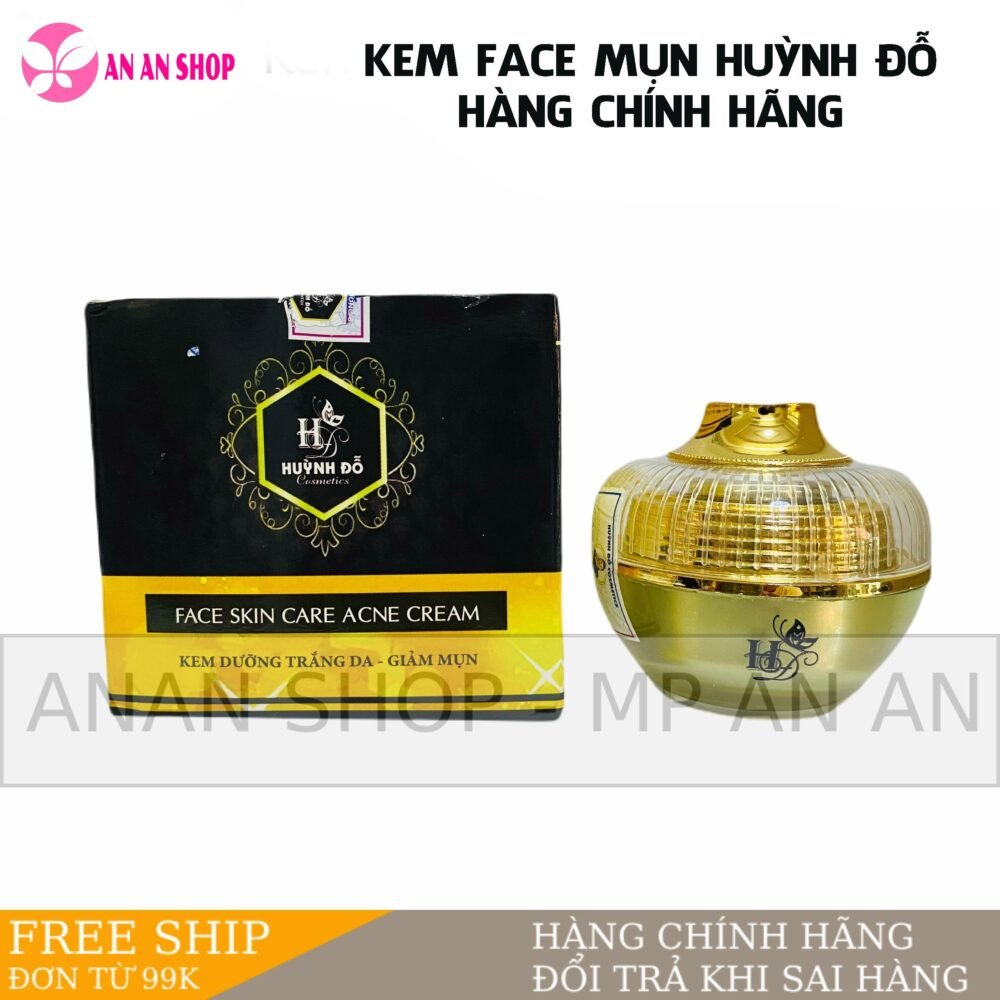 Kem Face mụn Huỳnh đỗ 15gr, Trị mụn hiệu quả - Hàng chính hãng