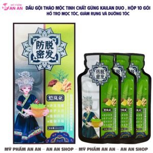 Dầu gội thảo mộc Kailan Duo tinh chất gừng hộp 10 gói
