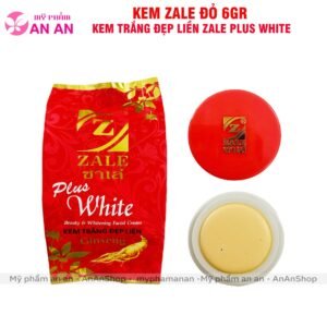 Kem Zale đỏ Plus White 6gr, Kem Zale Đỏ Trắng Đẹp Liền, thiết kế dạng hũ nhỏ gọn, tiện lợi sử dụng và mang theo. Hàng chính hãng.