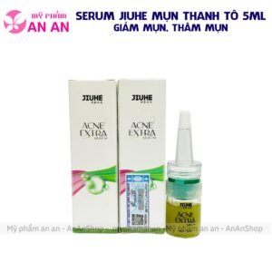 Serum Jiuhe Acne Extra 5ml – hỗ trợ chăm sóc da mụn, giúp da trông sạch thoáng, mềm mịn và đều màu hơn.