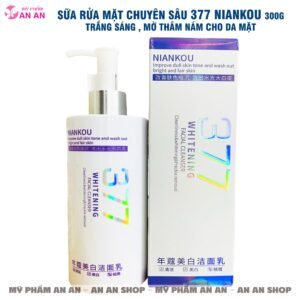 Sữa rửa mặt chuyên sâu Niankou 377 300g chính hãng – hỗ trợ làm sạch da, giúp da sạch thoáng, mềm mịn và trông sáng đều màu hơn.