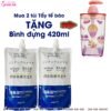 Tẩy tế bào chết toàn thân Meidian 2 túi 250g – tặng bình đựng 420ml, hỗ trợ làm sạch da chết và giúp da trông mềm mịn, sáng đều màu hơn.