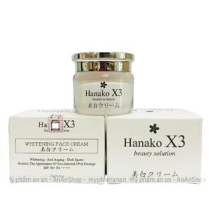 Kem Face Hanako X3 12gr chính hãng – thiết kế nhỏ gọn, hỗ trợ chăm sóc da mặt, giúp da trông mềm mịn và đều màu hơn.