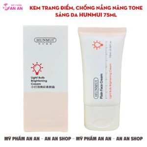 Kem trang điểm Hunmui 75ml hỗ trợ chống nắng, nâng tone và tạo hiệu ứng da sáng đều, tươi tắn
